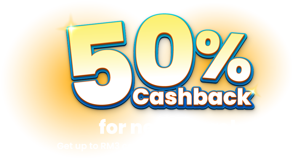 New User 50% Cashback