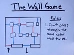 The brain teaser shared on Reddit, 'The Wall Game' challenges internet users to navigate a grid with coloured walls, crossing each only once.(Reddit/@special_quiet19)