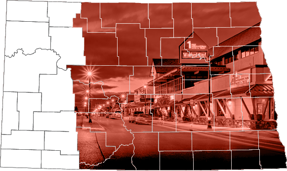 Map of Williston North Dakaota