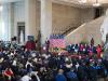 A crowd of several hundred people gathered for the Congressional Gold Medal Ceremony