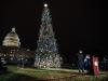 Speaker Ryan and Oregon fourth grader Bridgette Harrington light the Capitol Christmas Tree.