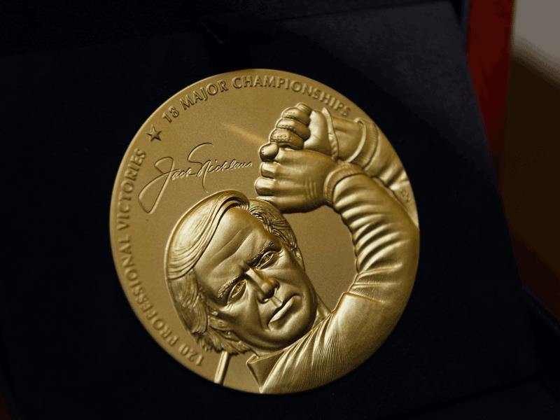 The Gold Medal awarded to Nicklaus