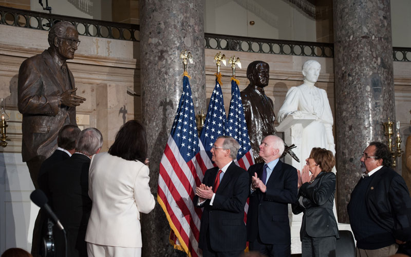 First Showing of Barry Goldwater Statue