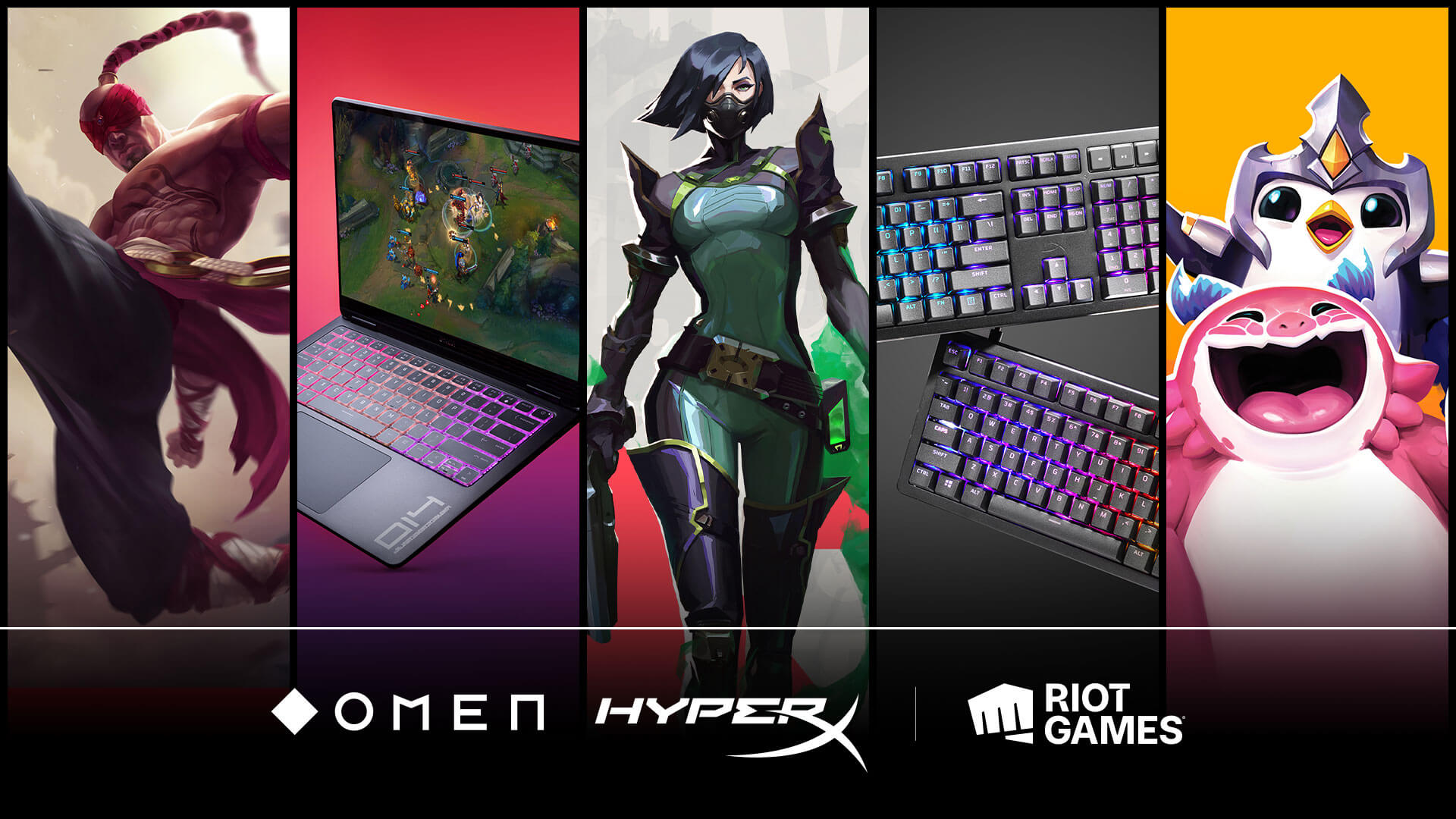 OMEN 暗影精灵和 HyperX 极度未知将与拳头游戏 (Riot Games) 携手，开启全新合作模式