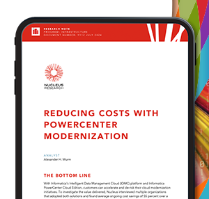 Cut costs with PowerCenter modernization