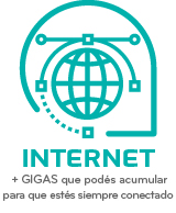 Internet, más gigas que podés acumular para que estés siempre conectado