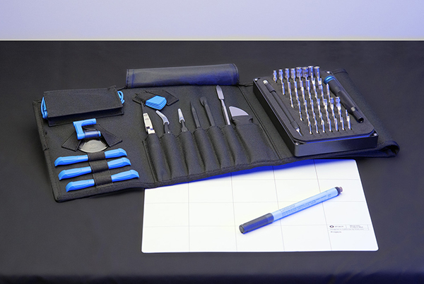 iFixit kit opened to display assortment of tools