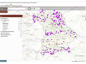 Bildschirmansicht des UmweltAtlas Bayern