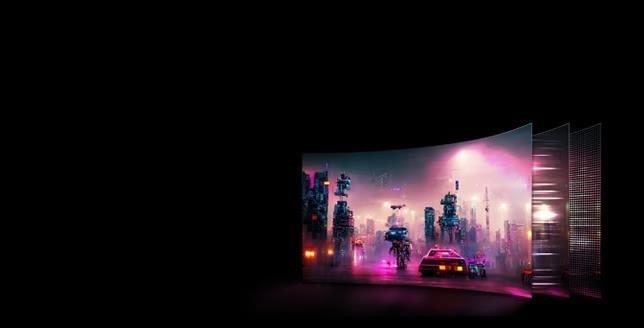 This image is Curve Ultragear OLED Monitor Banner