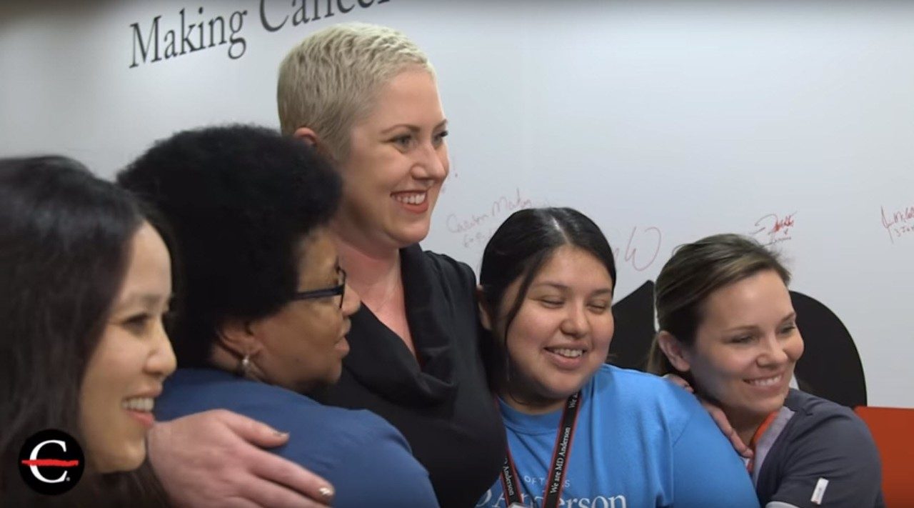 Spindle cell thymoma patient celebrates the end of her proton therapy treatment