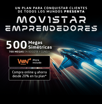 Banner movistar Movistar emprendedores, un plan para conquistar clientes en todos los mundos