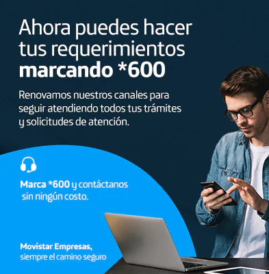 Banner movistar SliderCategoryHomeEmpresas - Ahora puedes hacer tus requerimientos marcando *600