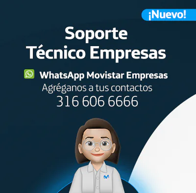 Banner movistar Soporte técnico empresas