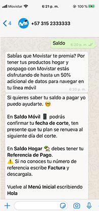 screenshot Atención por WhatsApp