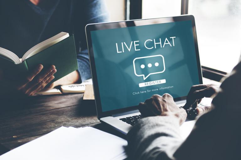 Live Chat Online Conversation Message Concept