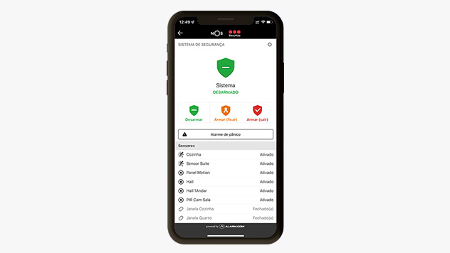 alarme app sistema desativado
