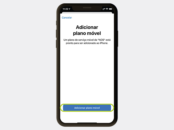 Adicionar plano móvel