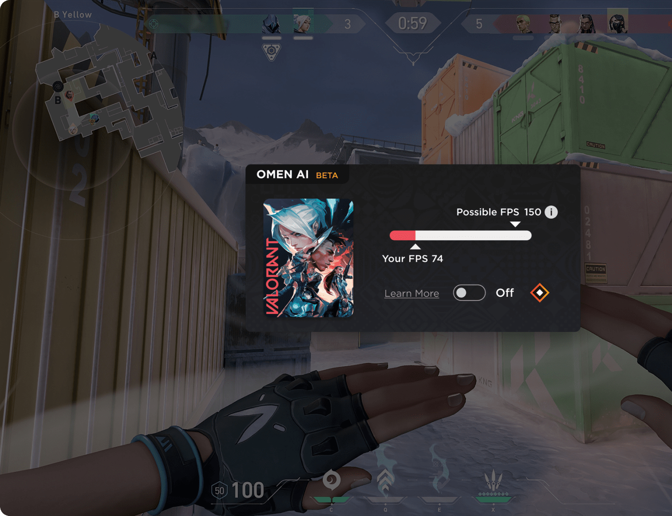 VALORANT BEING OPTIMIZED WITH OMEN AI