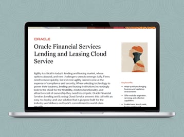 Oracle Financial Services Lending and Leasing Cloud Service