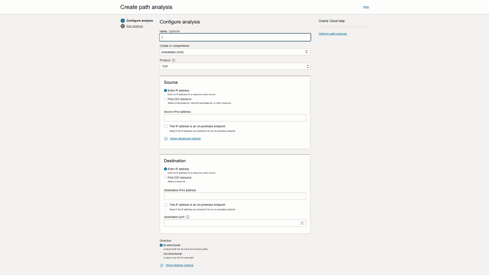 Create path analysis view