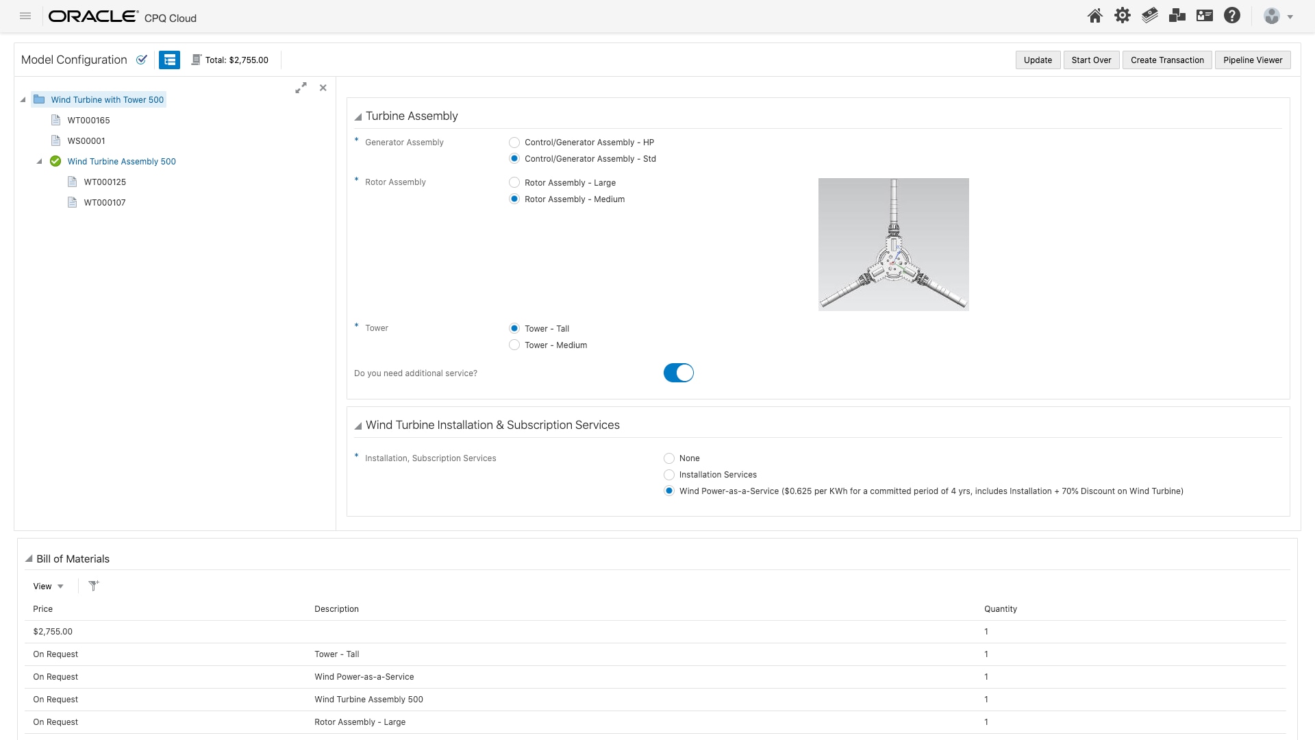 Back-office integration within CPQ