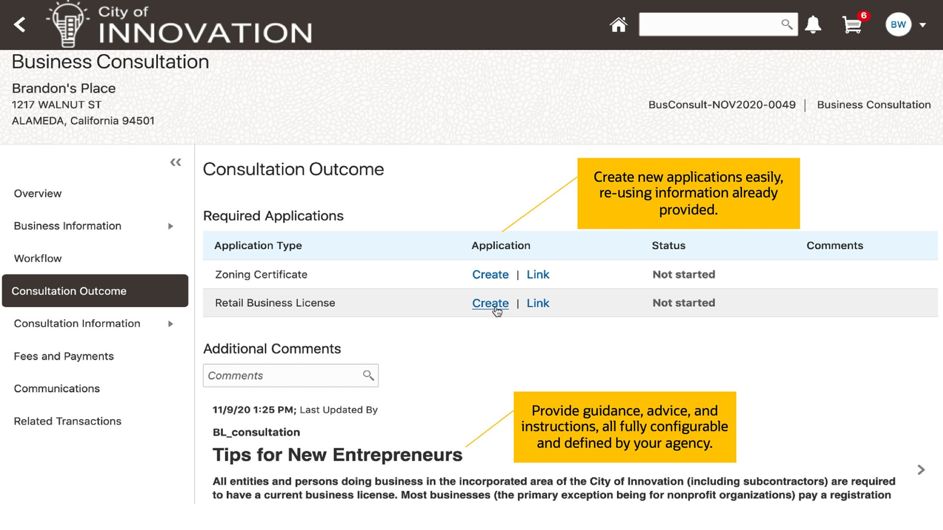 License origination