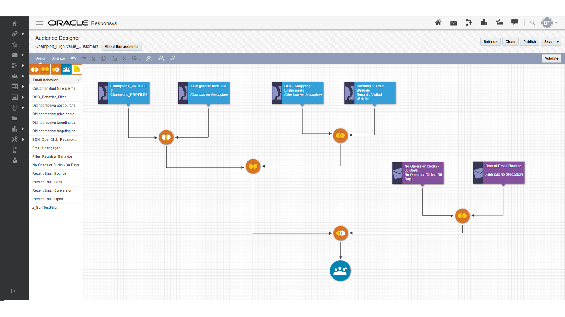 Oracle Responsys Campaign Management sample flow