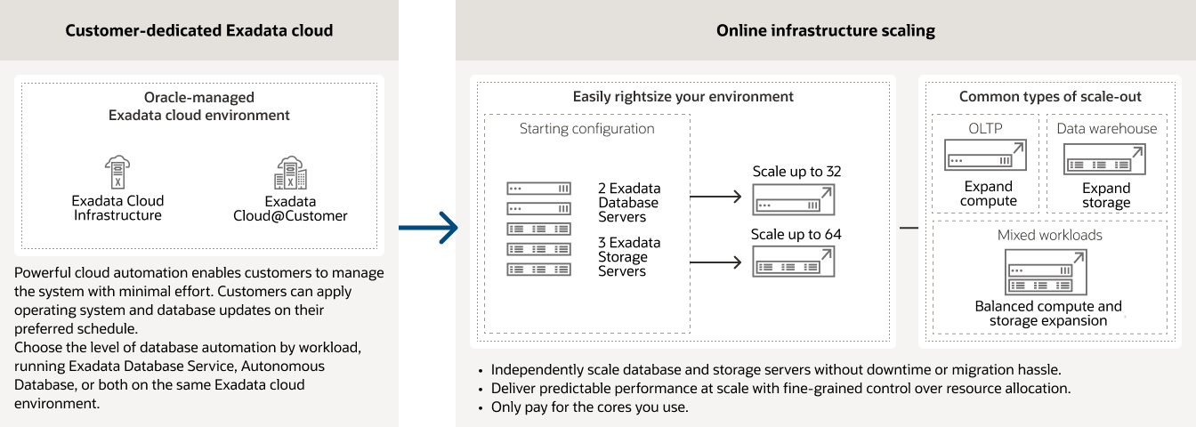 Diagramma di Dedicated Infrastructure, descrizione di seguito