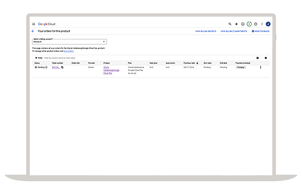 Innovate faster with the best of Oracle and Google Cloud services