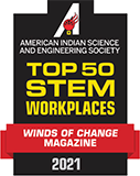 Los 50 mejores lugares de trabajo STEM de la American Indian Science and Engineering Society 2021