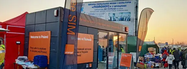 Ukrainian frontier Orange booth