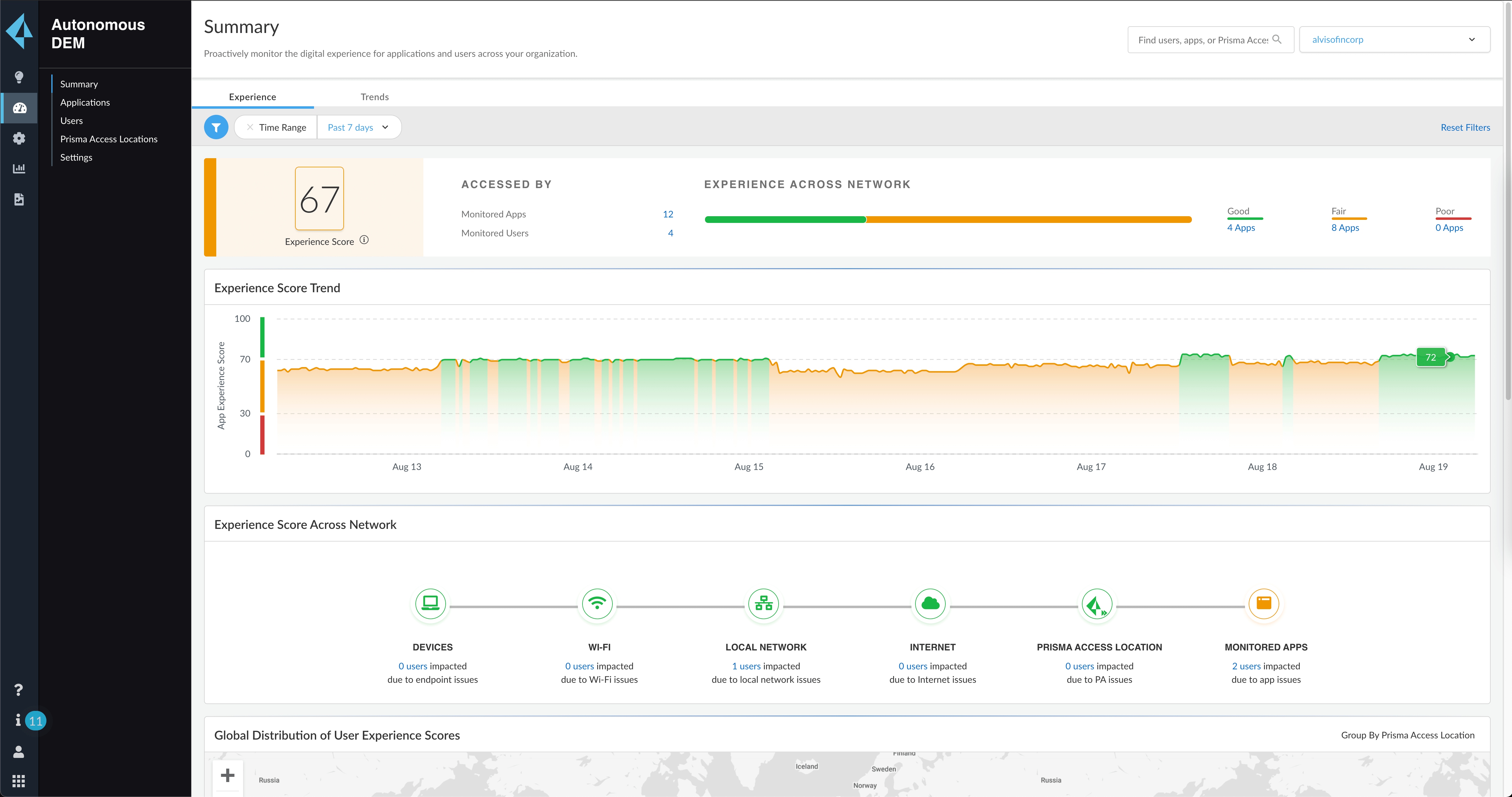 Autonomous Digital Experience Management (ADEM)