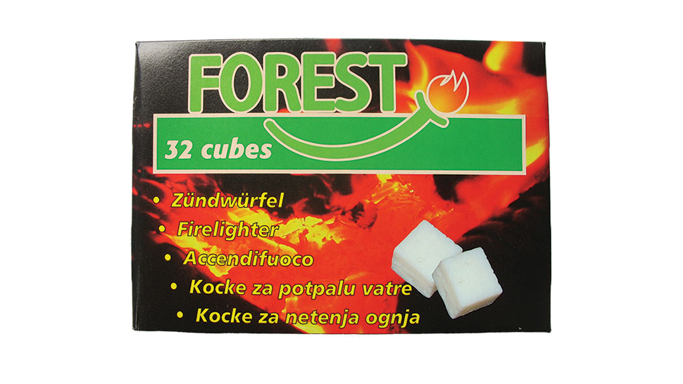 Kerosine and firelighter cubes