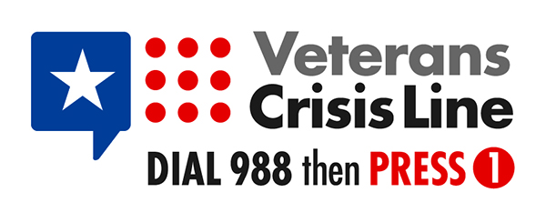 Veterans Crisis Line - Dial 988 then Press 1