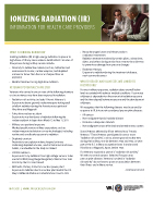 Ionizing Radiation fact sheet for Providers