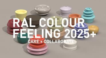 Trendbericht RAL COLOUR FEELING 2025+ unter dem Titel CARE + COLLABORATE