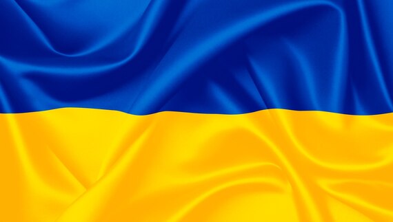 Ukrainische Flagge – zur Informationsseite für Kriegsflüchtlinge aus der Ukraine.