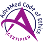 Code of Ethics Logo - links to www.advamed.org