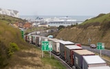 Trucks on the A20 dual carriageway