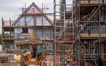 Houses under construction