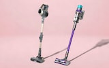 Best cordless vacuums 2024 lead image shows the Dyson Gen 5 Detect and the Beldray Smartflex