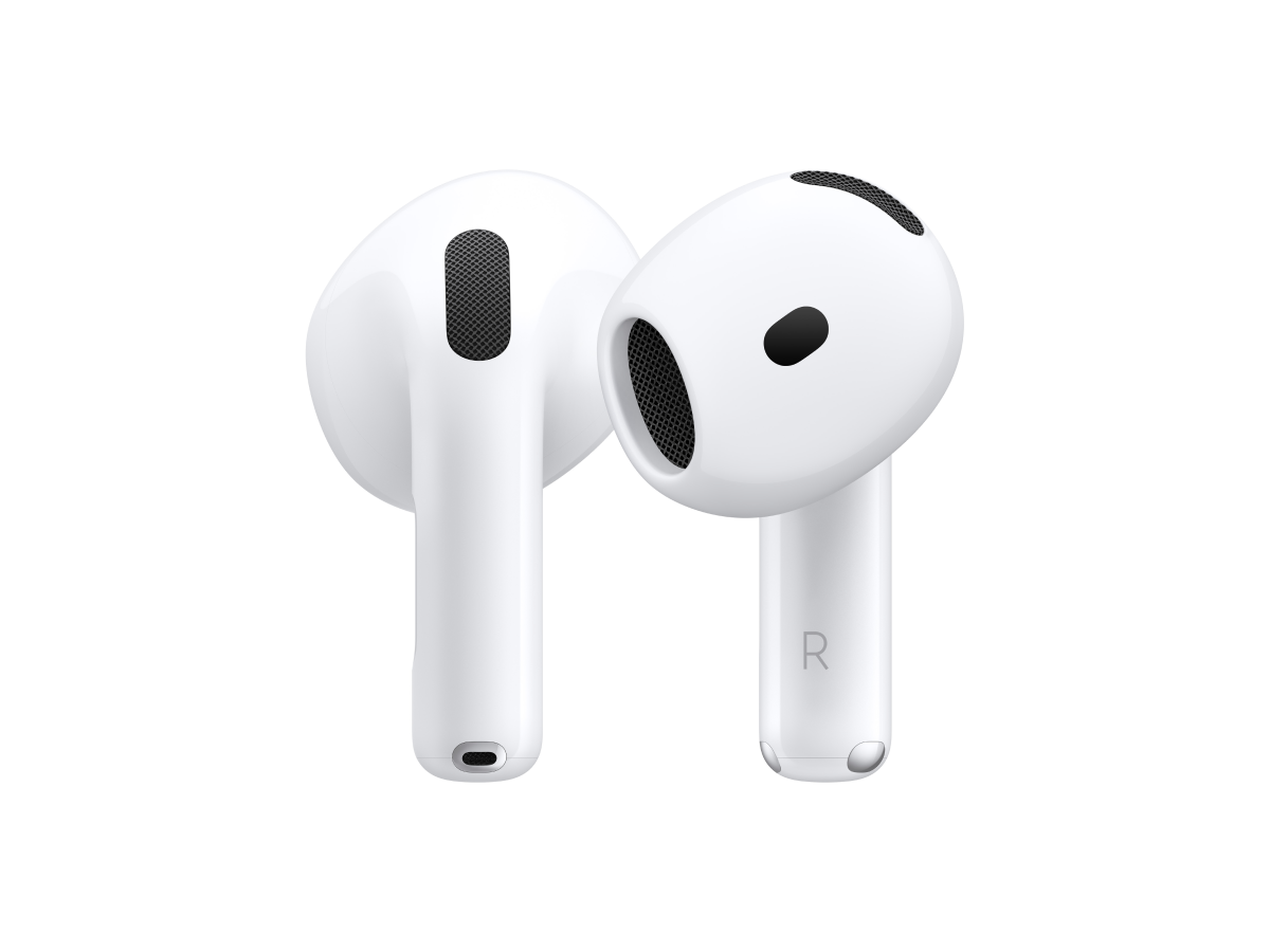 Apple AirPods 4 with Active Noise Cancellation front view