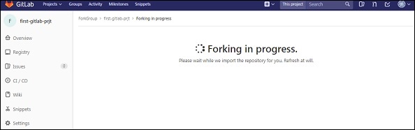 GitLab Fork Project