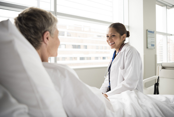 female physician with patient