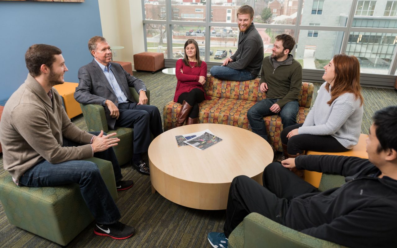 Don Sparks with some of his graduate students in the ISE Lab