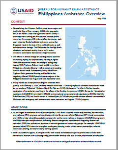 USAID-BHA Philippines Assistance Overview - May 2024