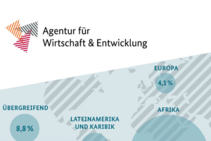 Grafik kontinentaler Bezug der Anfragen AWE