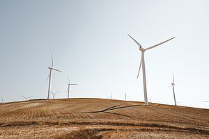 Windräder aus der Ferne