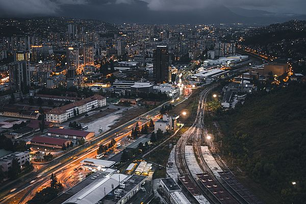 Stadtbild Sarajevo in Bosnia and Herzegovina