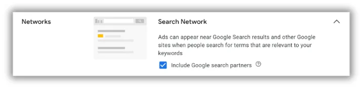 google search network opt in in google ads